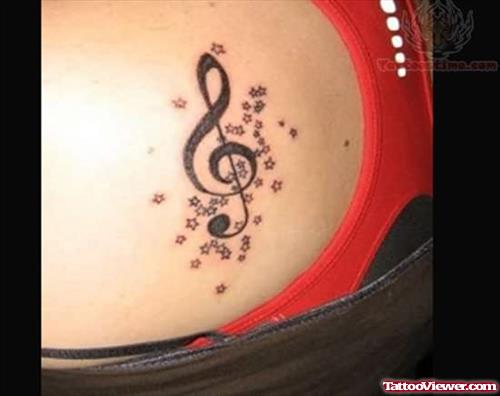 Music Tattoo Design For Women