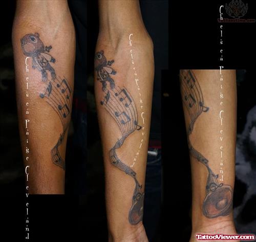 Music Tattoo For Arm