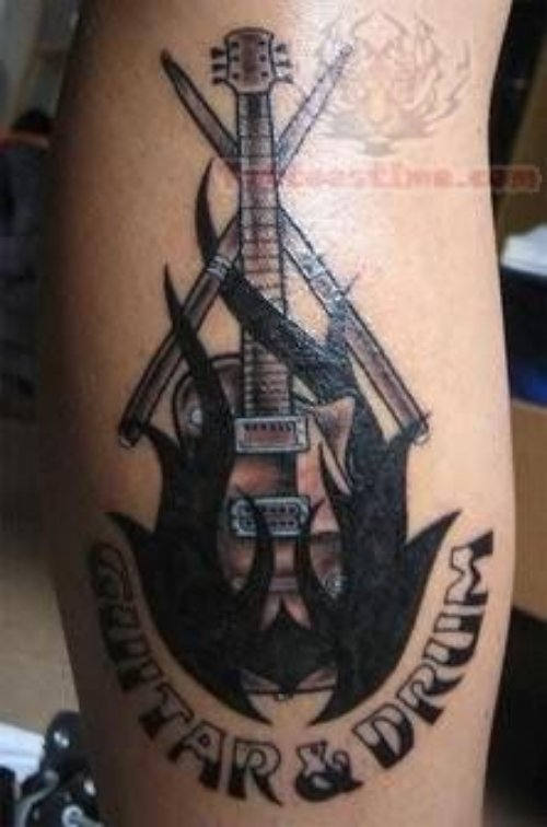 Awesome Guitar - A Music Tattoo