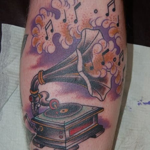 Ponograph Music Tattoo