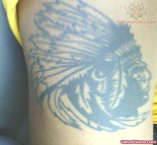 Native Chief Head Tattoo