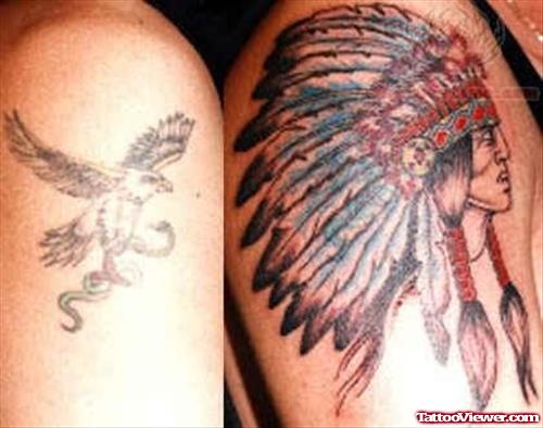 Tattoo Native American Chief Cover Up