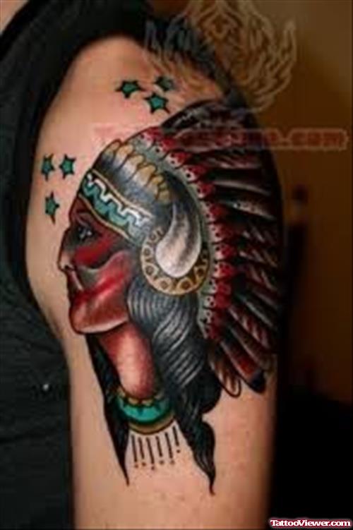 Native American Tattoo For Shoulder