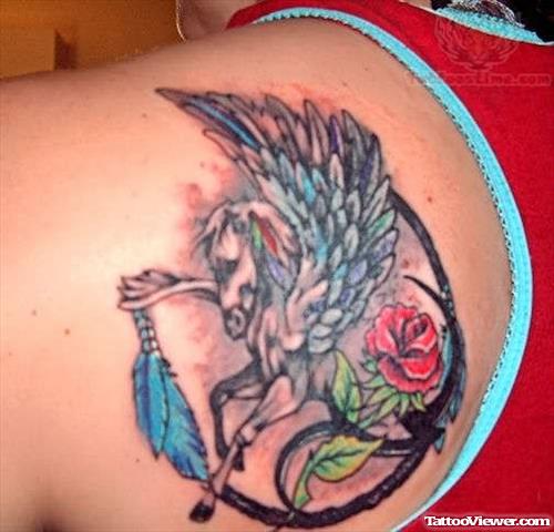 Native American Pegasus Tattoo