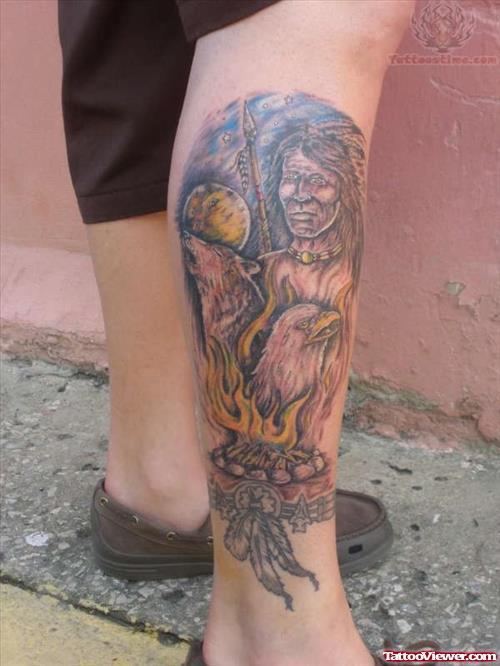 Native American Motives Tattoo