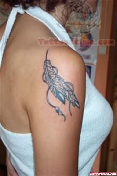 Girl Showing Native American Tattoo