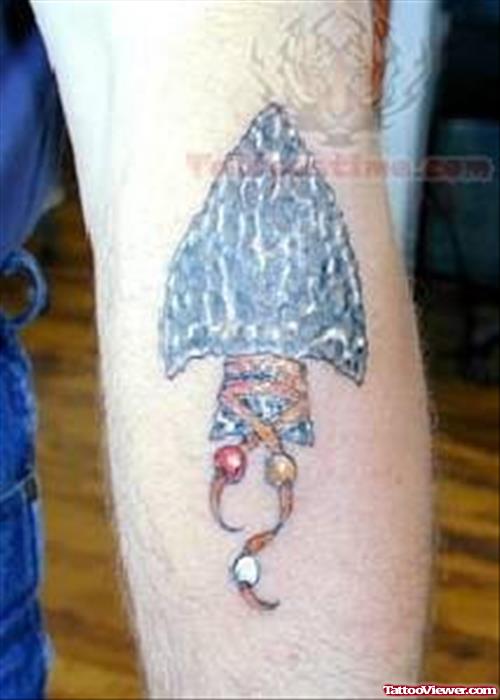 Blue Native American Tattoo