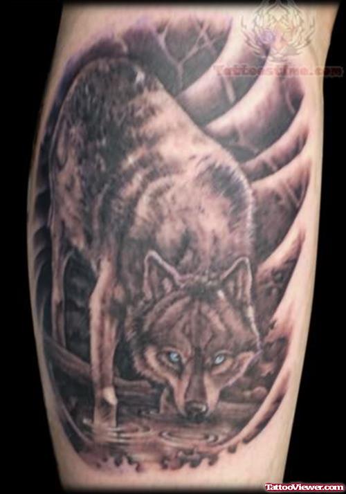 Danger Wolf Tattoo
