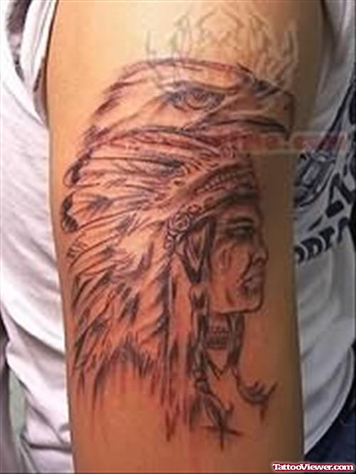 Native American Indian Chief Tattoo