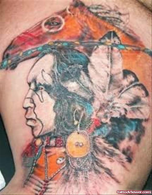 Native American Large Tattoo