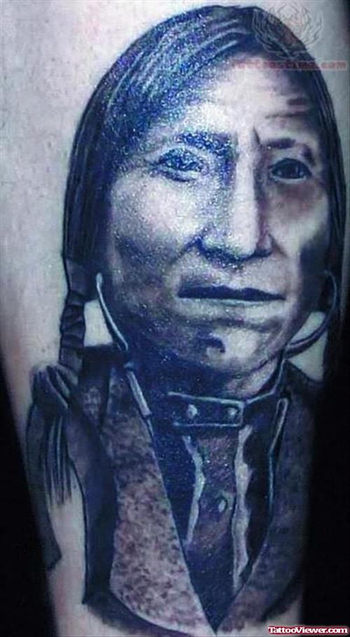 Native American Portrait Tattoos