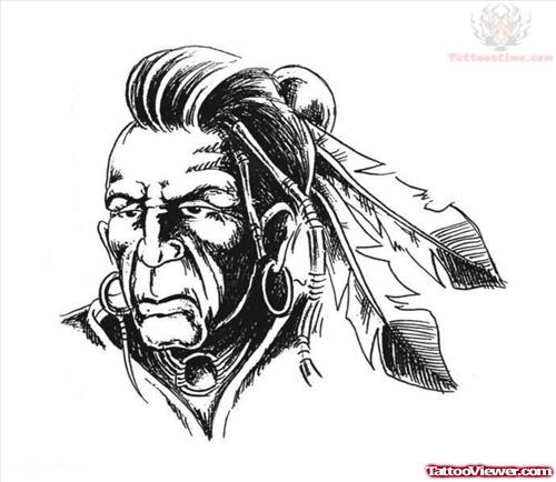 Cherokee Native American Tattoo