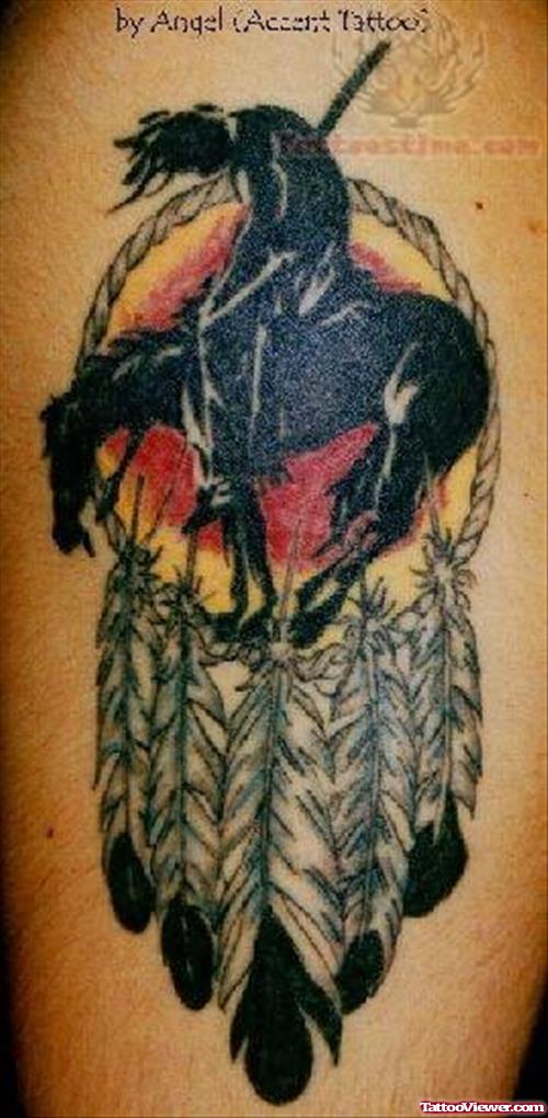 Native American Indian Feather Tattoo