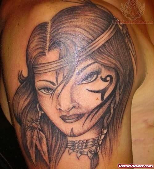 Native American Girl Tattoos