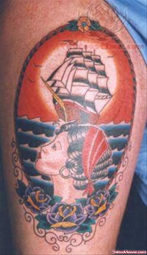 Nautical Colorful Tattoo