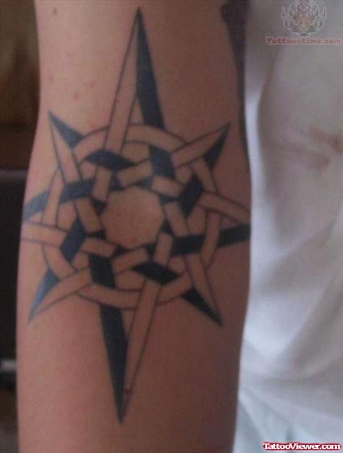 Hybrid Nautical Star Tattoo