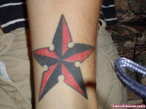 Amazing Nautical Star Tattoo