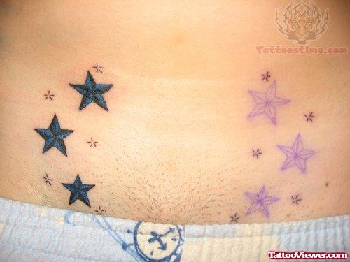 Small Nautical Stars Tattoos