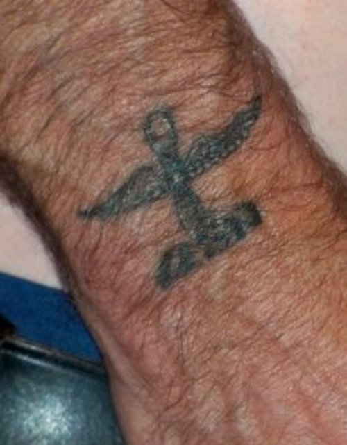 US Navy Eagle Tattoo On Arm