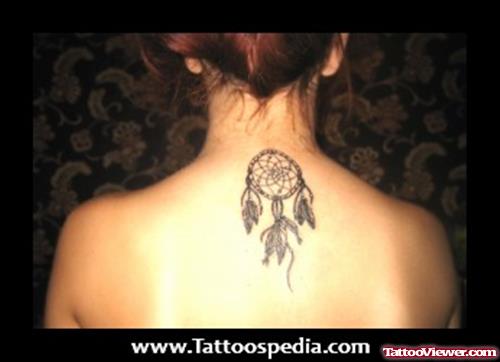 Dreamcatcher Neck Tattoo