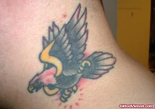 Awesome Bird - Neck Tattoo