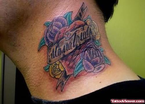 Graceful Neck Tattoo