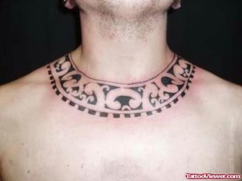 Graceful Neck Tattoo Design