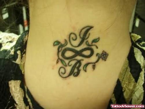 Infinity Symbol Tattoo On Neck