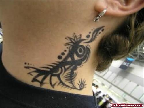 Stylish Designs Neck Tattoo