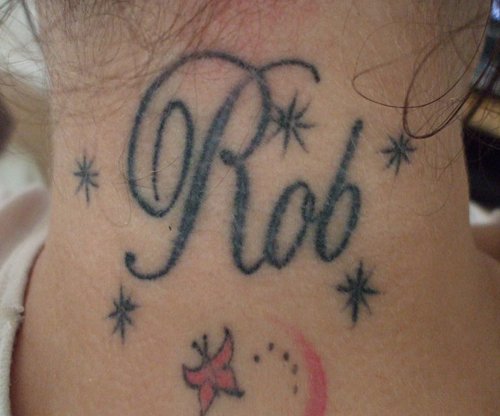 Rob Neck Tattoo
