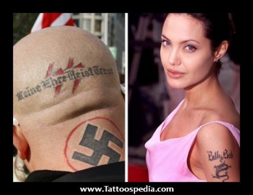 Swastic Back Neck Tattoo