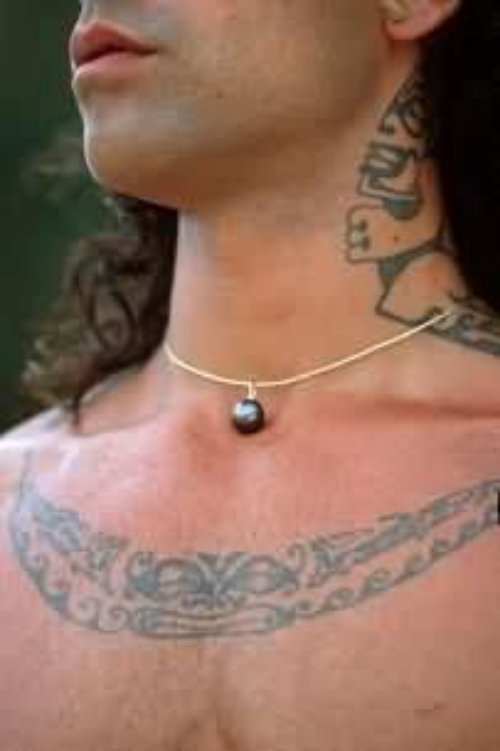 Polynesian Tribal Necklace Tattoo