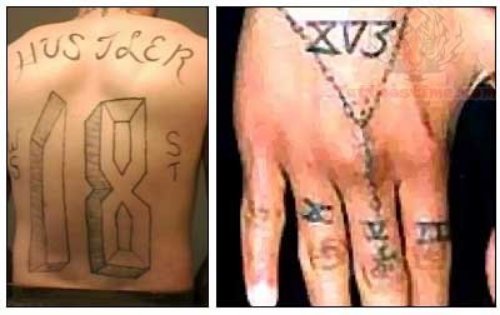 Street Gang Number Tattoos