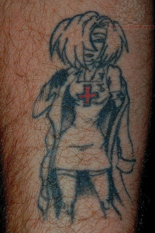 Homemade Nurse Tattoo