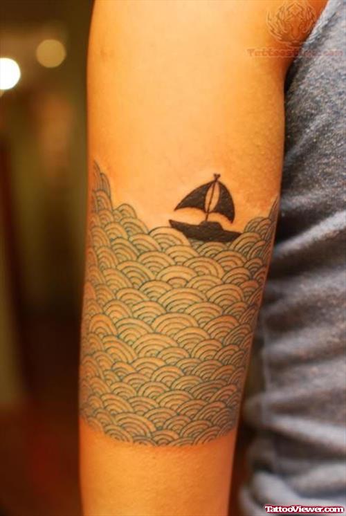 Tumblr Ocean Tattoo On Arm