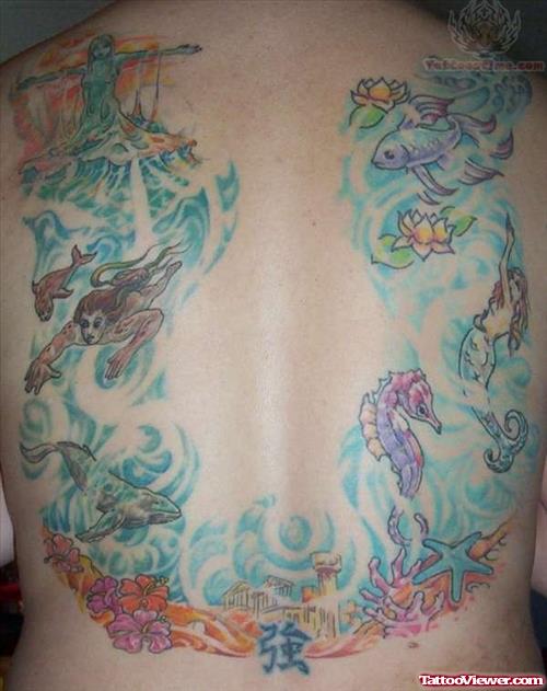Ocean Theme Tattoo