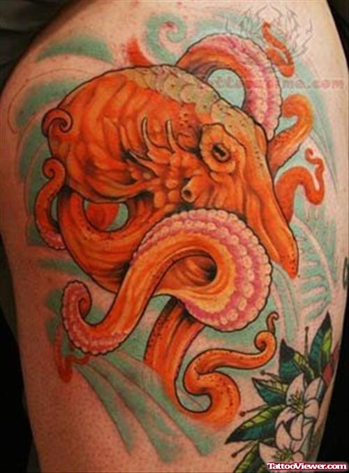 Dark Ink Octopus Tattoo