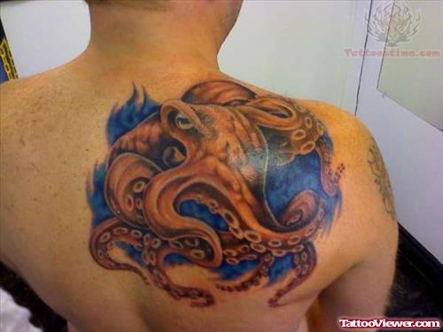 Free Hand Octopus Tattoo