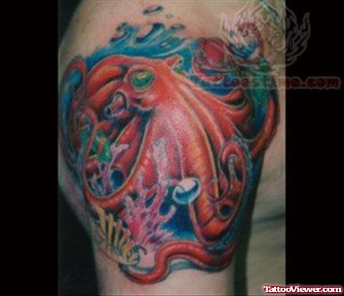 Octopus Shoulder Tattoos