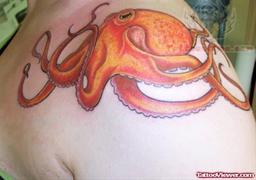 Color Ink Octopus Tattoo