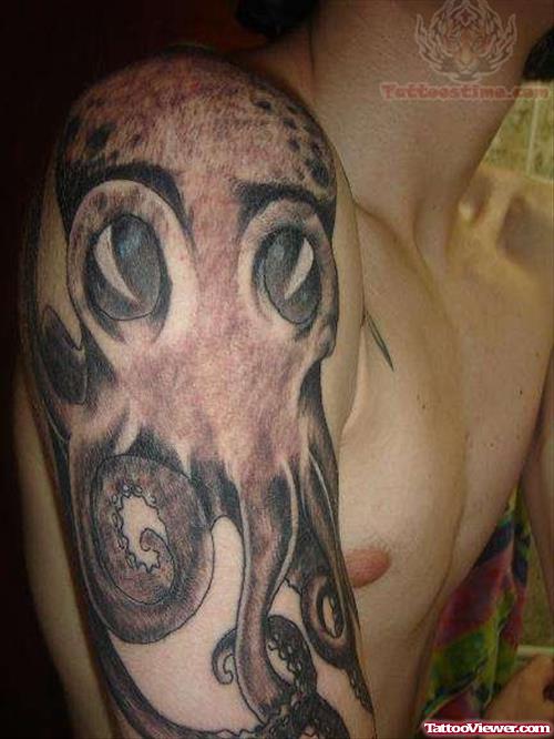 Octopus Tattoo For Shoulder
