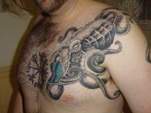 Octopus Tattoos On Chest