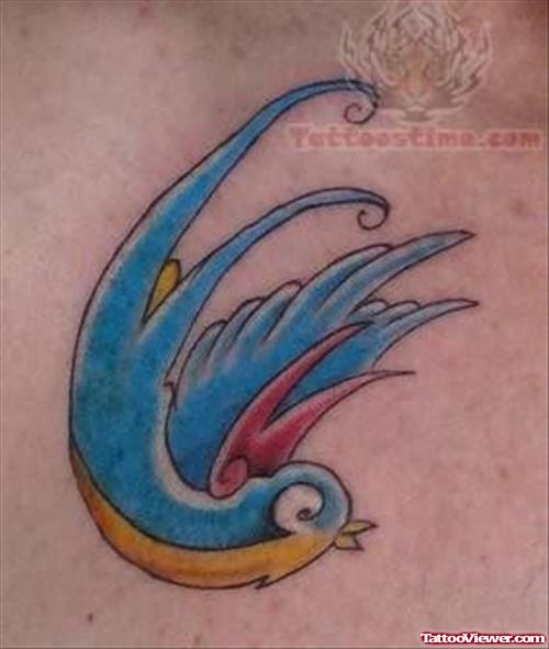 Graceful Bird Old School Tattoo