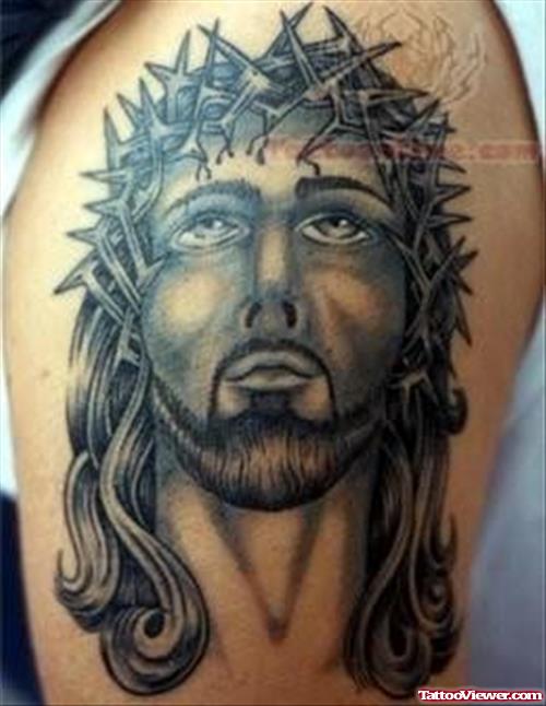 Old School Tattoo of Jesus Christ