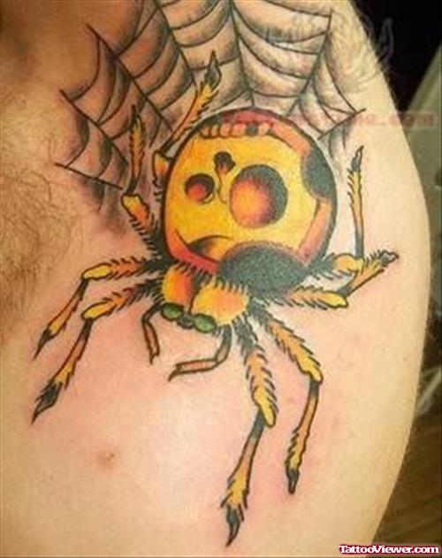 Old School Spider Tattoo