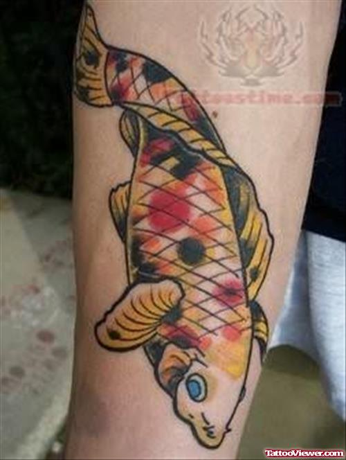 Awesome Fish Old School Tattoo