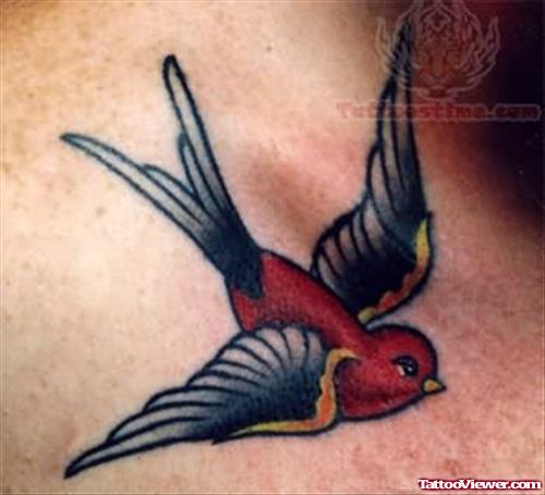 Cute Bird - Old School Tattoo
