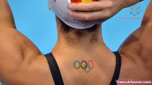 Colored Olympic Rings Tattoo