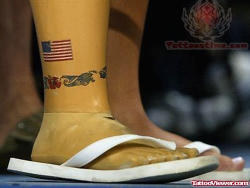Us Flag - Olympic Tattoo