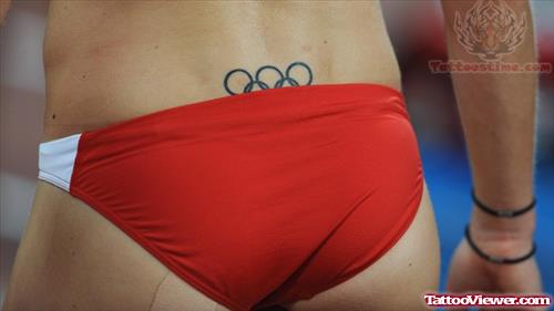 Olympic Tattoo On Lower Back